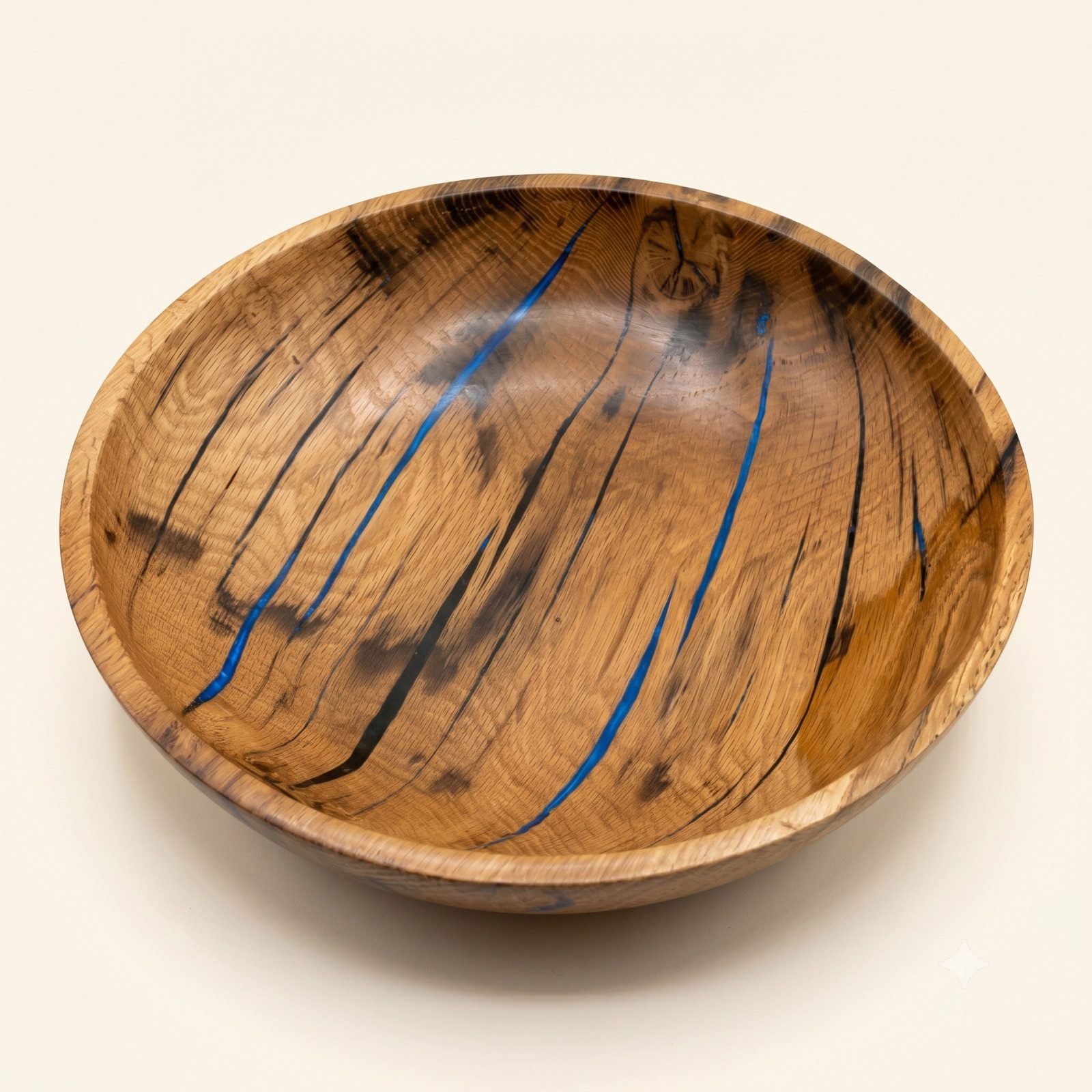 Large Oak & Epoxy Centerpiece Bowl — Oak & epoxy