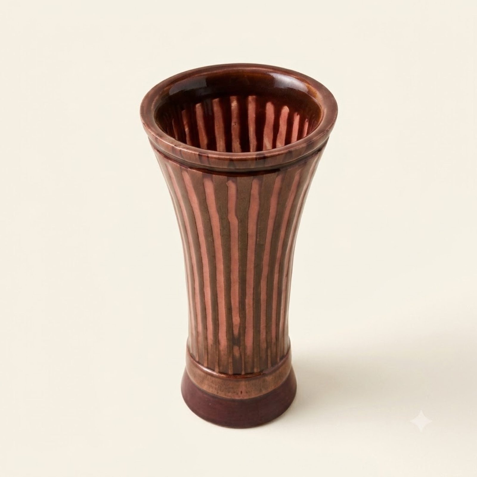 Pear & Epoxy Vase with Purple Heart Base — Pear, purple heart & epoxy