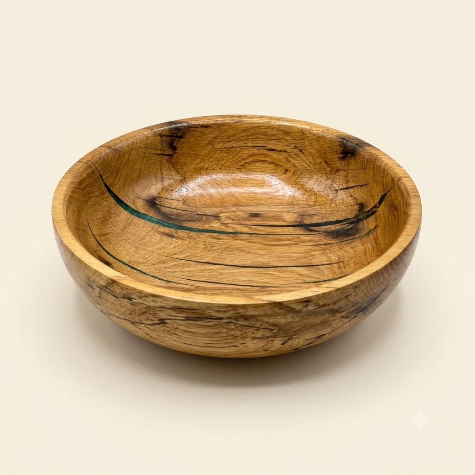 White Oak & Epoxy Centerpiece Bowl — Gloss — White oak & epoxy