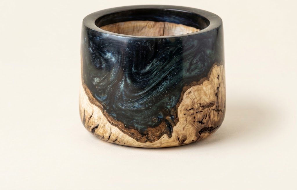 WoodArt  Deep Bowl — Water Oak Burl & Epoxy