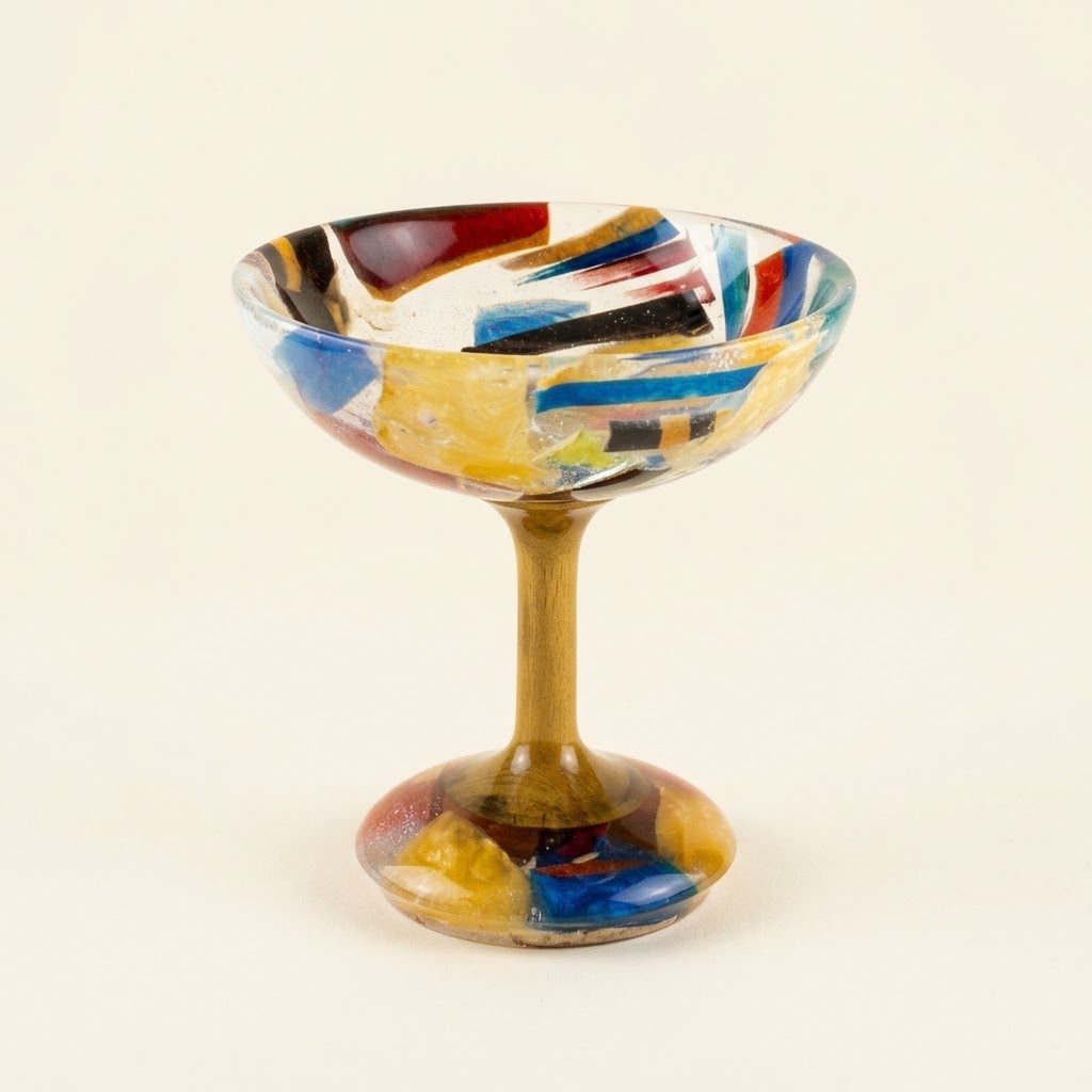 WoodArt  Epoxy Martini Glass — Epoxy