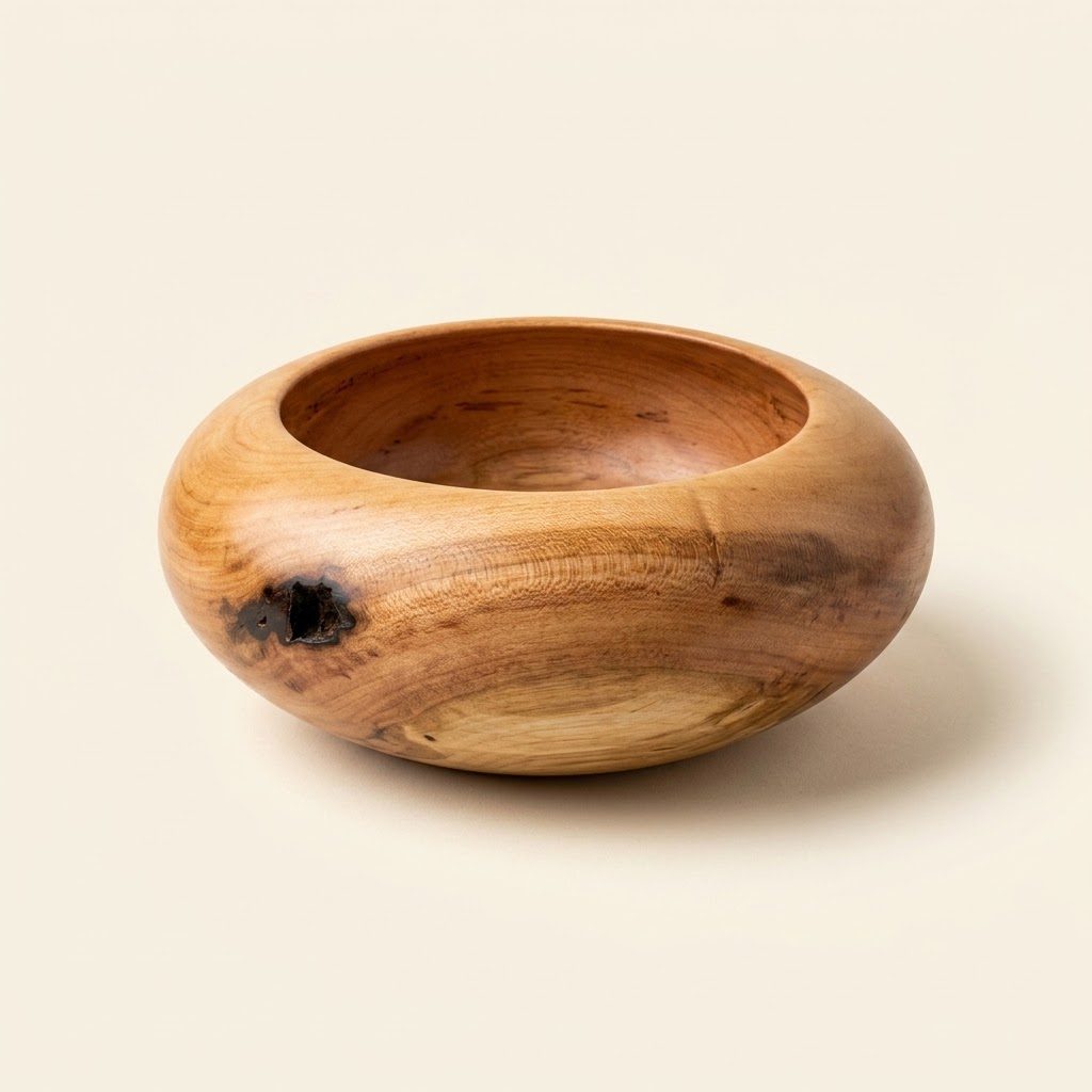 Decorative Rolled Edge Piece — Red oak