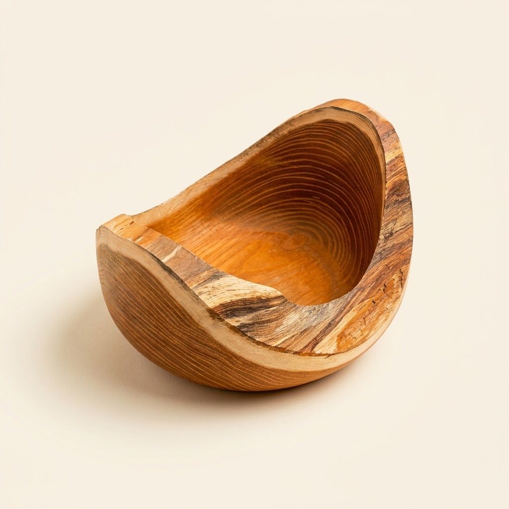 Natural edge shallow Bowl — Osage Orange